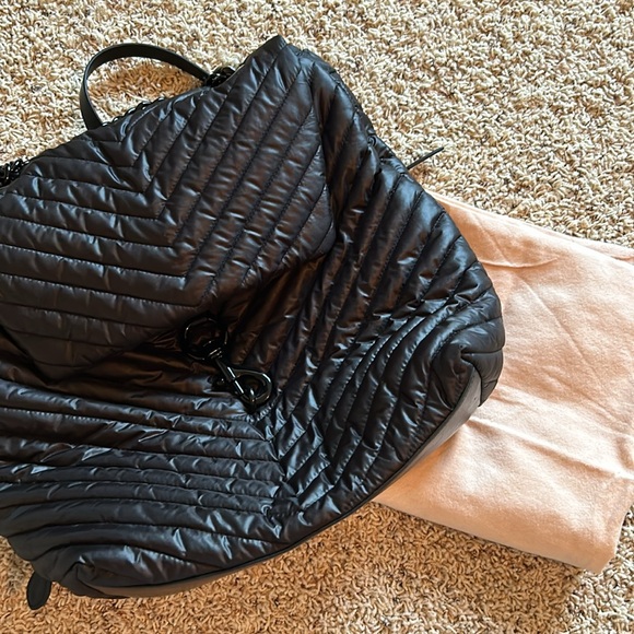 Rebecca Minkoff Edie Nylon Quilted Backpack – Black - Picture 12 of 12